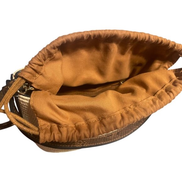 Snakeskin Mini Bucket Bag w/drawstring top! - Picture 10 of 14